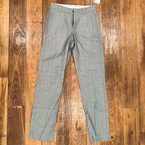 NWT Ivory Incotex Gray Pants Size 30 (W) 34 (L)